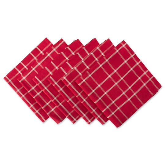 DII® Holly Berry Plaid Napkin Set, 6ct.